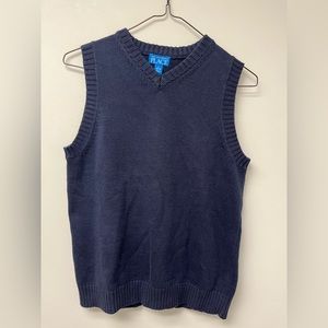 Boy’s The Children’s Place Navy Blue V-Neck Sweater Vest Size Large (10/12)